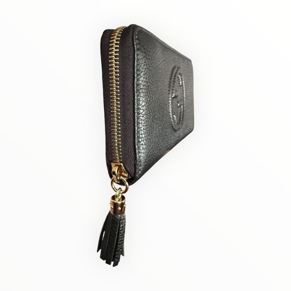 Gucci Soho Black Leather Zip Around Wallet | Box & Dust Bag - Picture 4 of 6